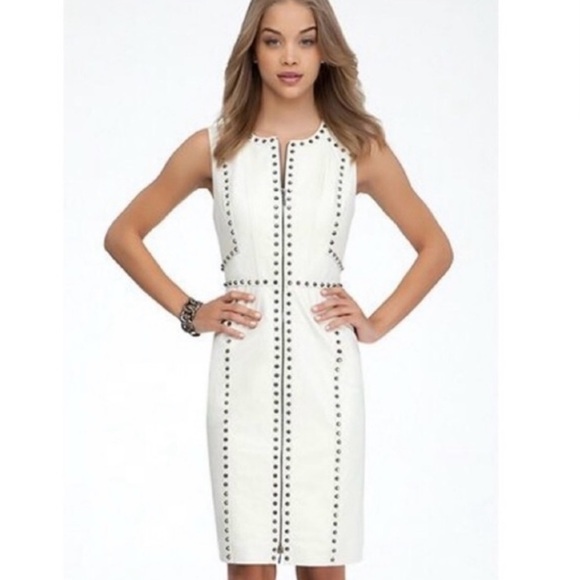 Bebe Genuine Leather Studded Dress - XS - Picture 10 of 10
